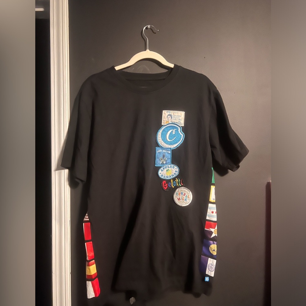 RARE Cookies shirt wth patches
